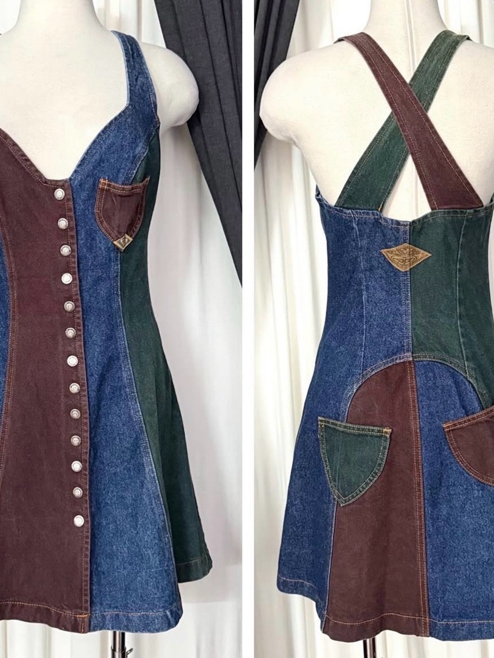Quicksilver Roxy Patchwork Denim Dress